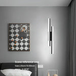 applique murale led réglable température couleur moderne minimaliste noire blanche fixée mur