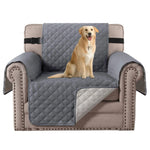 housse chaise inclinable marron beige quiltée élastique ajustable classique facile nettoyer Polyester