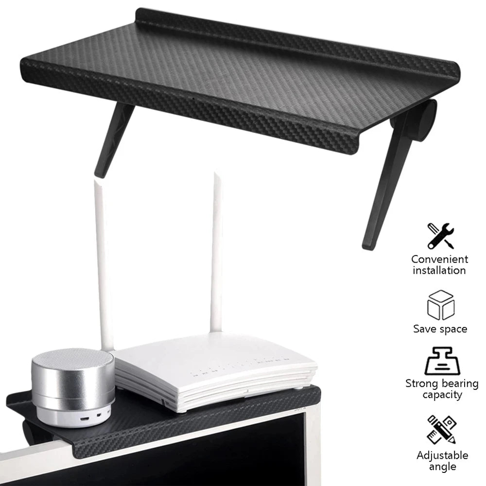support rangement réglable écran ordinateur étagère pliante article divers respectueux environnement moderne minimaliste