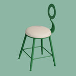 chaises patio modernes fer forgé couleur vert bleu blanc minimaliste jardin balcon