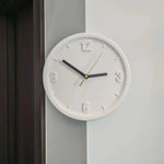 horloge murale rouge moderne aiguille quartz résine fixée sans perforations silencieuseDecorationMurale