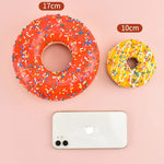 donuts artificiels réalistes orange vert noir blanc jaune multicolores occasion fête anniversaire noël mariage