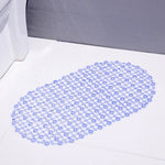 tapis bain moderne transparent motifs relief bleu rose vert violet salle bain antidérapant pvc