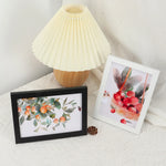 cadre photo bois moderne blanc noir fleurs paysages 10x15cm 9x13cm