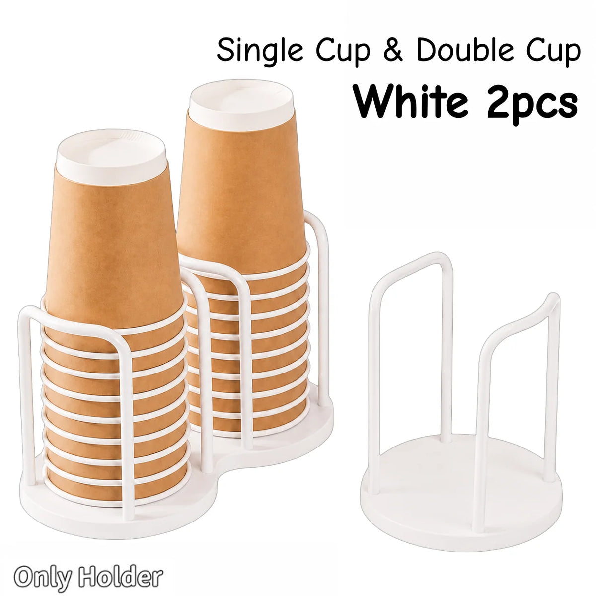 support tasses réutilisable moderne plastique imitation bois blanc tasses carton cuisine