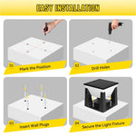 lampe solaire extérieure ip65 étanche led noir blanc moderne jardin patio