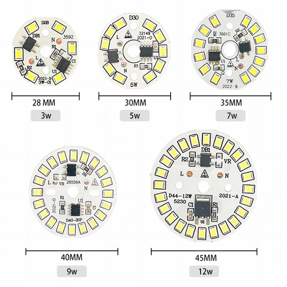 ampoule led 12w 220v blanc matrice smd e27 moderne fixée cable alimentation