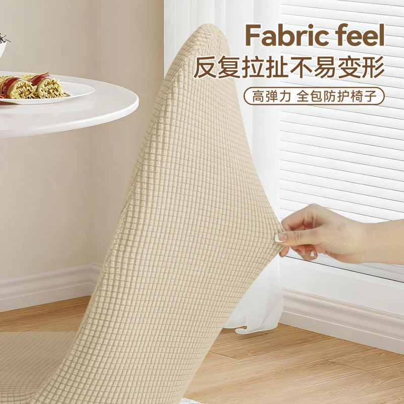 housse chaise tissu carreaux blanc gris moderne adhésif polyestre extérieur adaptable diverse utilisation
