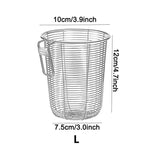 panier acier inoxydable argenté couverts baguettes drainage rapide moderne minimaliste compatible lave vaisselle