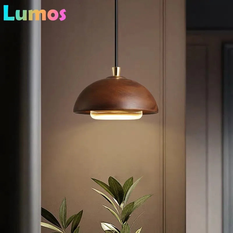 Lampe suspendue LED moderne métal forgé interrupteur bouton design hall restaurant éclairage blanc robuste