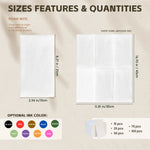 serviettes table personnalisables blanc monogramme minimaliste mariage réception 15pcs 25pcs 50pcs 75pcs 100pcs