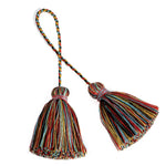 pompons multicolores tissés franges bohèmes décontractés accessoire décoration sacs rideaux artisanal DIY