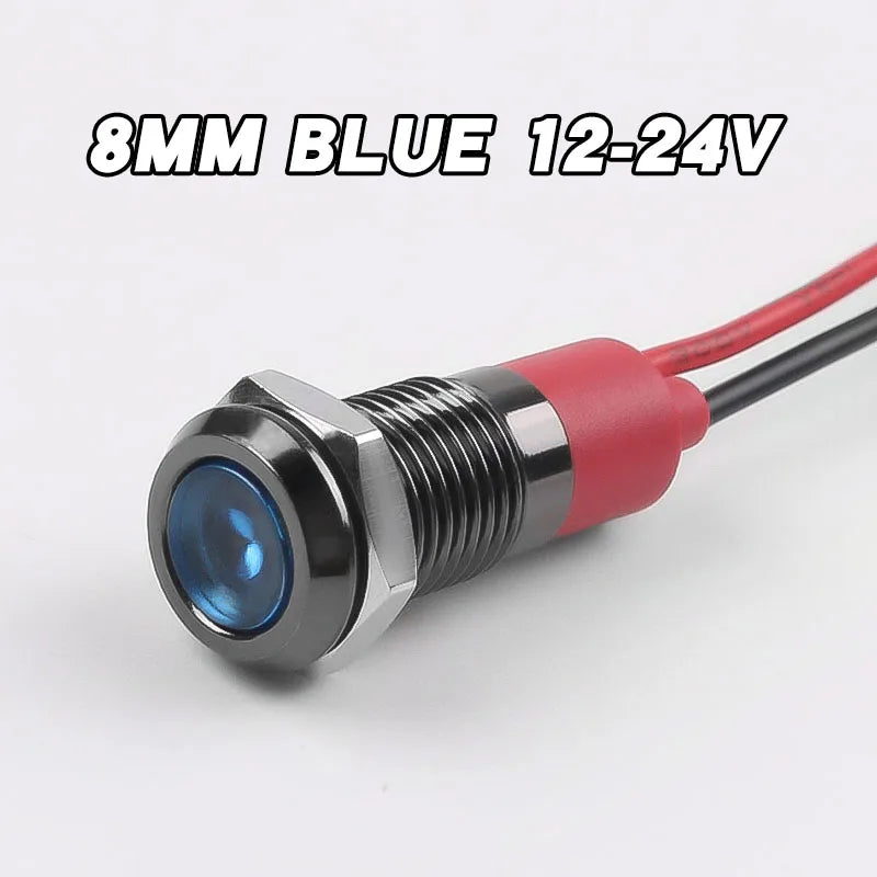 ampoules led 8mm rouge vert jaune bleu blanc étanches fil moderne