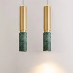 lampe suspendue marbre or veines moderne 100cm hauteur 5w led gu10