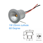 Downlight LED mini 1W 3W argenté moderne grille aluminium câble tissage 3000K 4000K 6000K