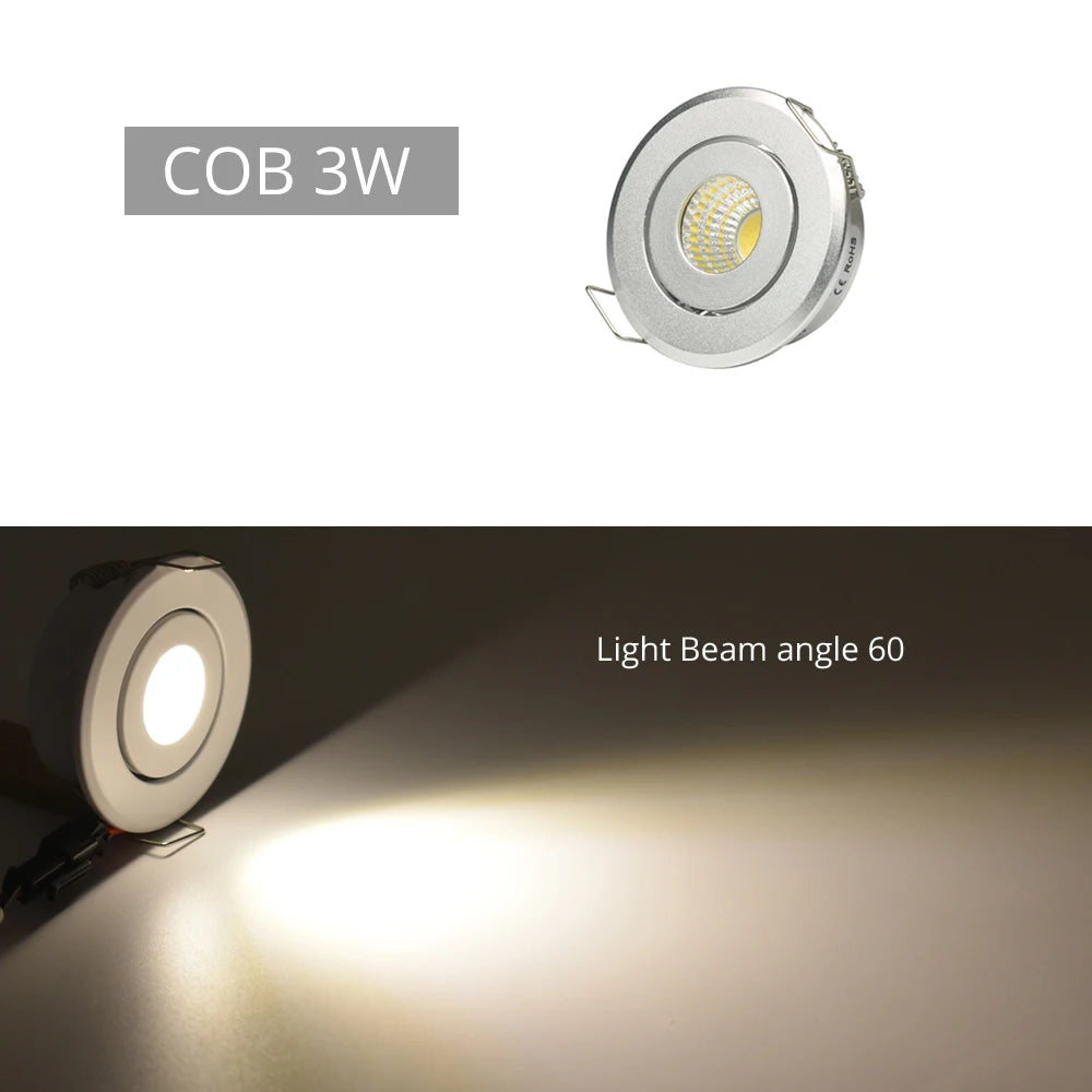spots led argentés modernes 3w 4000k 6000k 3000k 90260v clips transformateur câbles