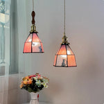 lampe suspendue art déco géométrique salon chambre restaurant éclairage interrupteur chaîne métal
