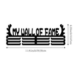 support mural médailles sportif silhouettes joueurs moderne noir fixations murales