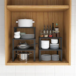 étagère cuisine métal moderne noir structure simple réutilisable multipurpose