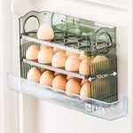 boîte œufs transparente vert olive moderne clips poignées haute capacité économise espace polyvalent