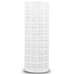 support parapluies moderne blanc noir perforé géométrique intérieur entrée