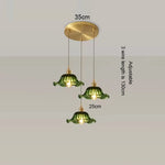 Suspension lumineuse vert rayées ampoule chaîne corde vintage rétro blanc doré