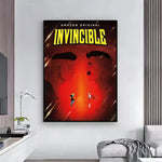 affiche invincible comics multicolore personnages dynamique moderne cadre fácil appliquer decoration