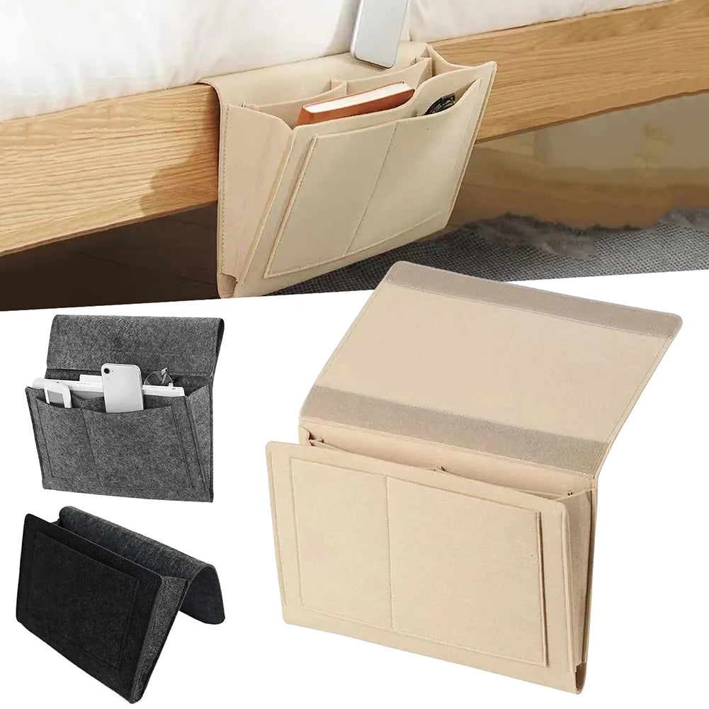 Organisateur mural anti dérapage durable pochettes rangement moderne beige gris foncé