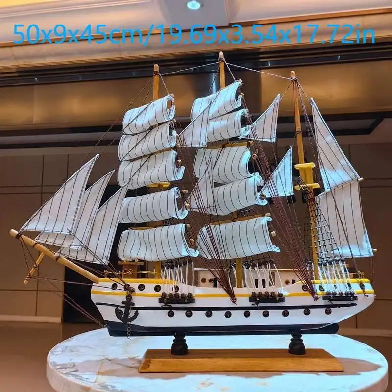 décoration bateau voile bois naturel blanc bleu marine classique cadeau entreprise maison