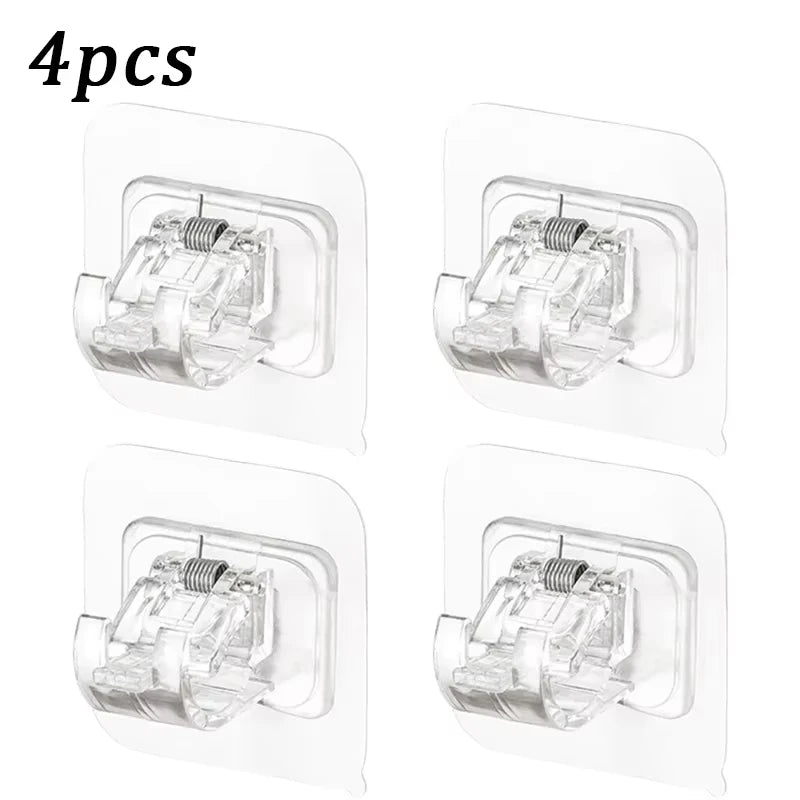 clips suspension adhésifs blancs modernes utilisation multiple crochets barres inclusétaillées4cm6cm