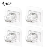 clips suspension adhésifs blancs modernes utilisation multiple support mural rideaux outils cuisine pièces
