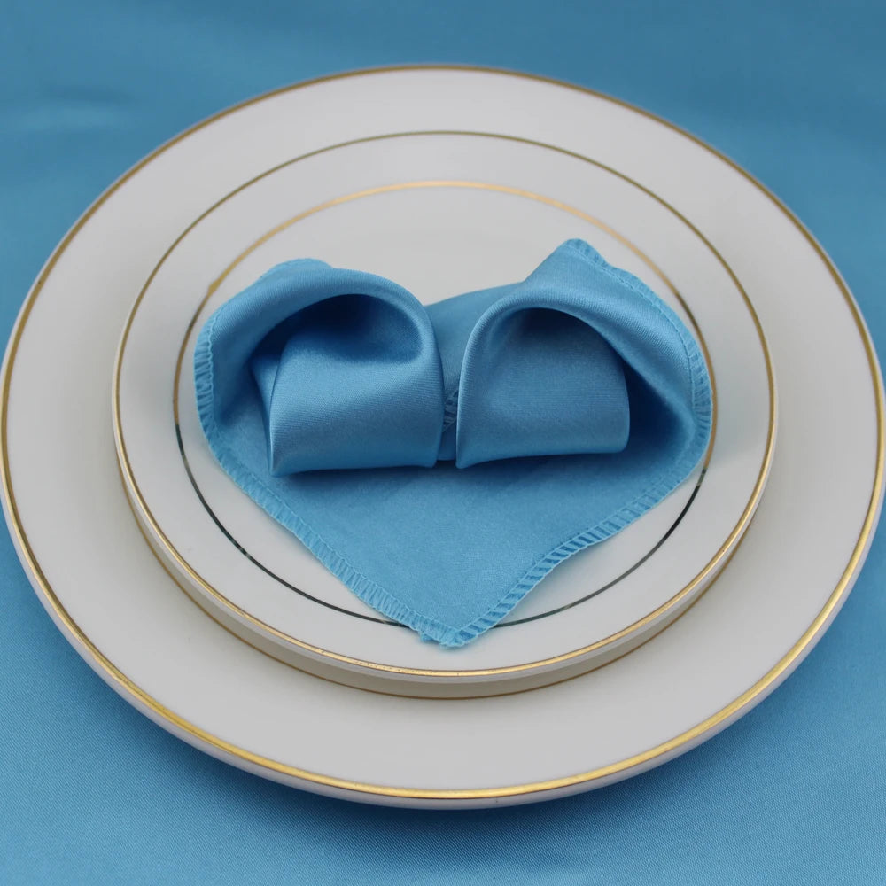 serviette table satin pliée forme coeur mariage décoration fête