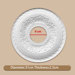 décoratif blanc ornements floraux classique 50cm diamètre 2.8cm épaisseur