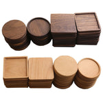 Set de table en bois pour tasse à café, napperon carré en fibre de bambou, décoration intérieure durable