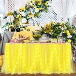 jupe table rose vert pastel bleu pastel rayures horizontales velcro festive