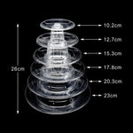 support macarons transparent moderne stand pâtisserie décoration mariage anniversaire cake display stand assembler adhésif