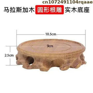 support encens bois naturel gravure décorative rustique artisanal objet religieux zen