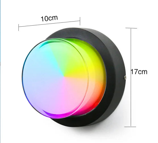 lampe led murale moderne noire ip65 hydrofuge wifi zigbee 2492000lm