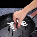 support couvercle acier inoxydable extensible multifonctionnel assiettes bol rangement cuisine utilitaire minimaliste
