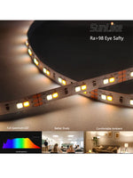 ruban led blanc chaud 120 led mètre 12v cwi 95 decoration