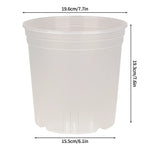 Pots semis transparents drainage plantes fleurs jardin pratique large
