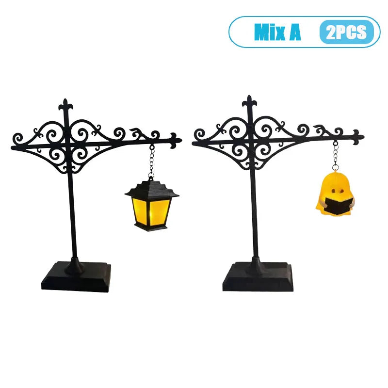 support livre lampe intégrée vintage art nouveau motifs floraux noir suspension led lecture decoration