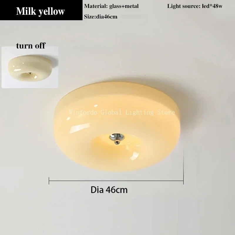 lampe moderne blanc crème texture lisse ampoule led 6000k 3000k éclairage quotidien cuisine montée