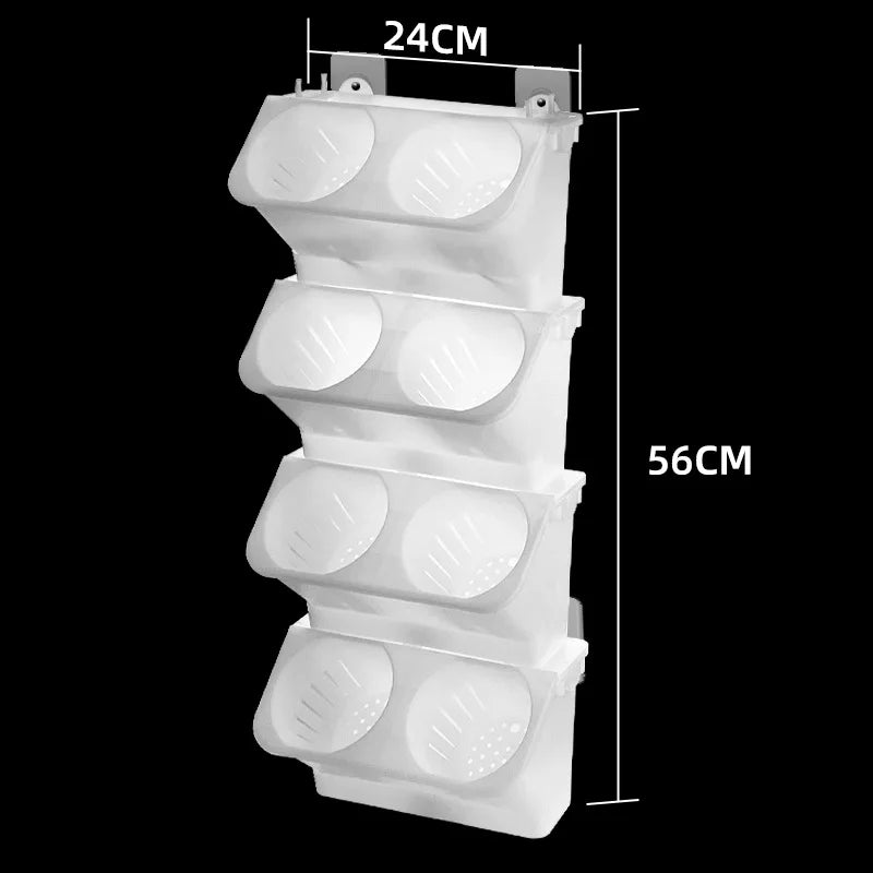 pots plantes suspendus mural blanc vert moderne plastique ø24cm 57cm