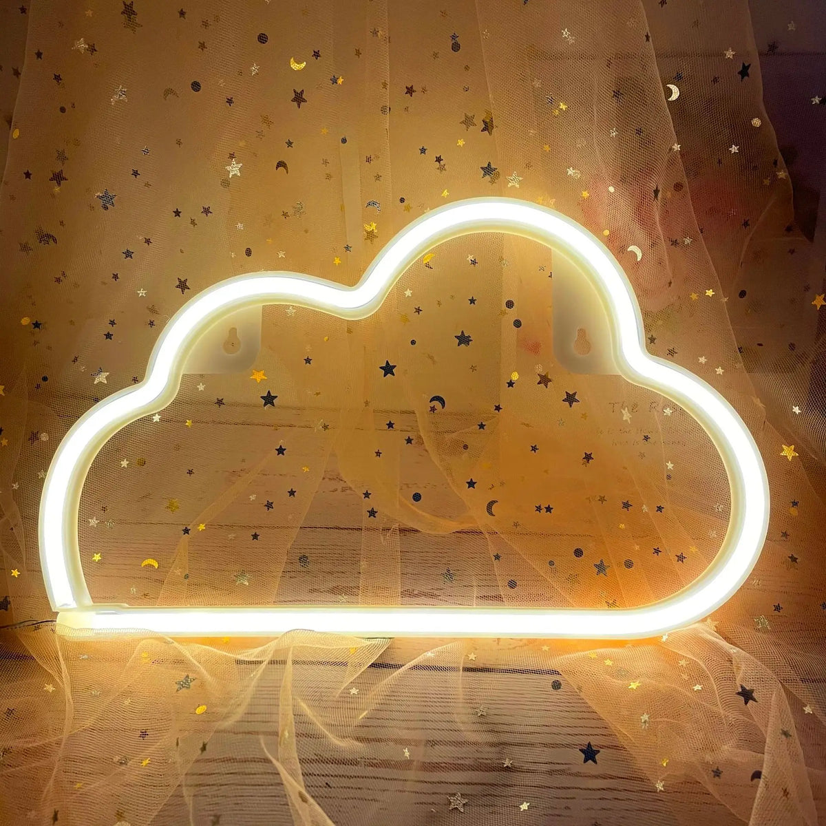 décoration murale néon arc ciel nuages moderne veilleuse USB LED colorée chambre festive