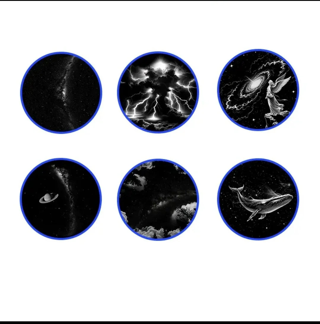 projecteur mural blanc abstrait cartouches projection moderne slides