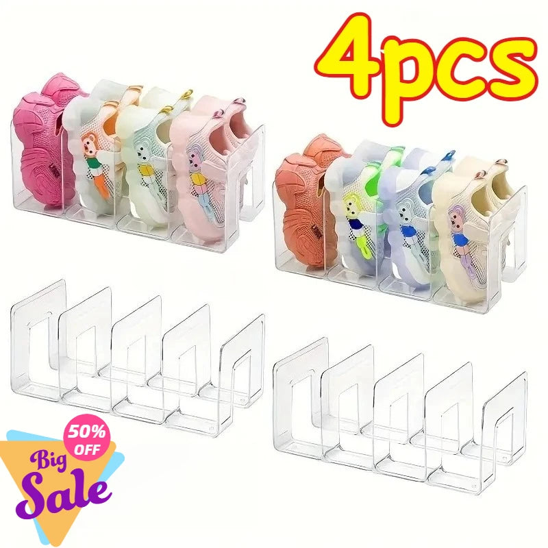 organisateur chaussures sacs transparent moderne minimaliste étagère cuisine chambre rangement vertical 4pcs multifonctionnels