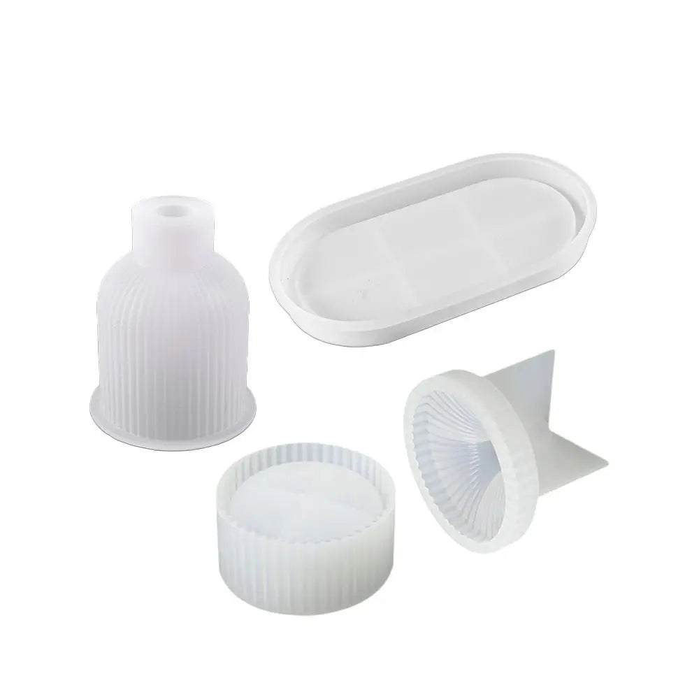 vase silicone bougie blanc rayures moderne arrangement table tổ chứcFLOW (Only the valid 14