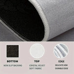 tapis d'entrée moderne marron clair bière sac antidérapant résistant saleté facile entretien