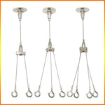 Kit suspension luminaire réglable acier inoxydable Ombre Interieur
